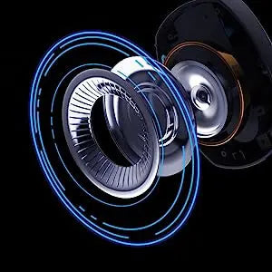 Wireless gaming headset earcup detail graphic